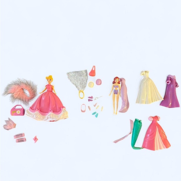 Disney Princess Doll Accessories - The Little Mermaid + Cinderella - Picture 1 of 9